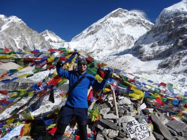 Jeremy at Everest Base Camp