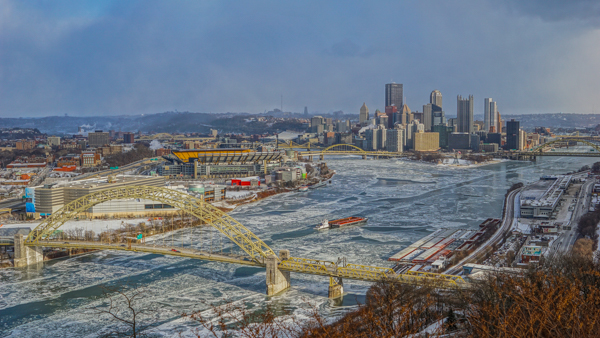 Pittsburgh in winter